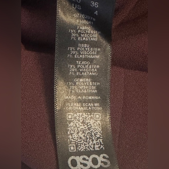 ASOS Mauve Midi Skirt with Bow, NWT - Picture 3 of 6